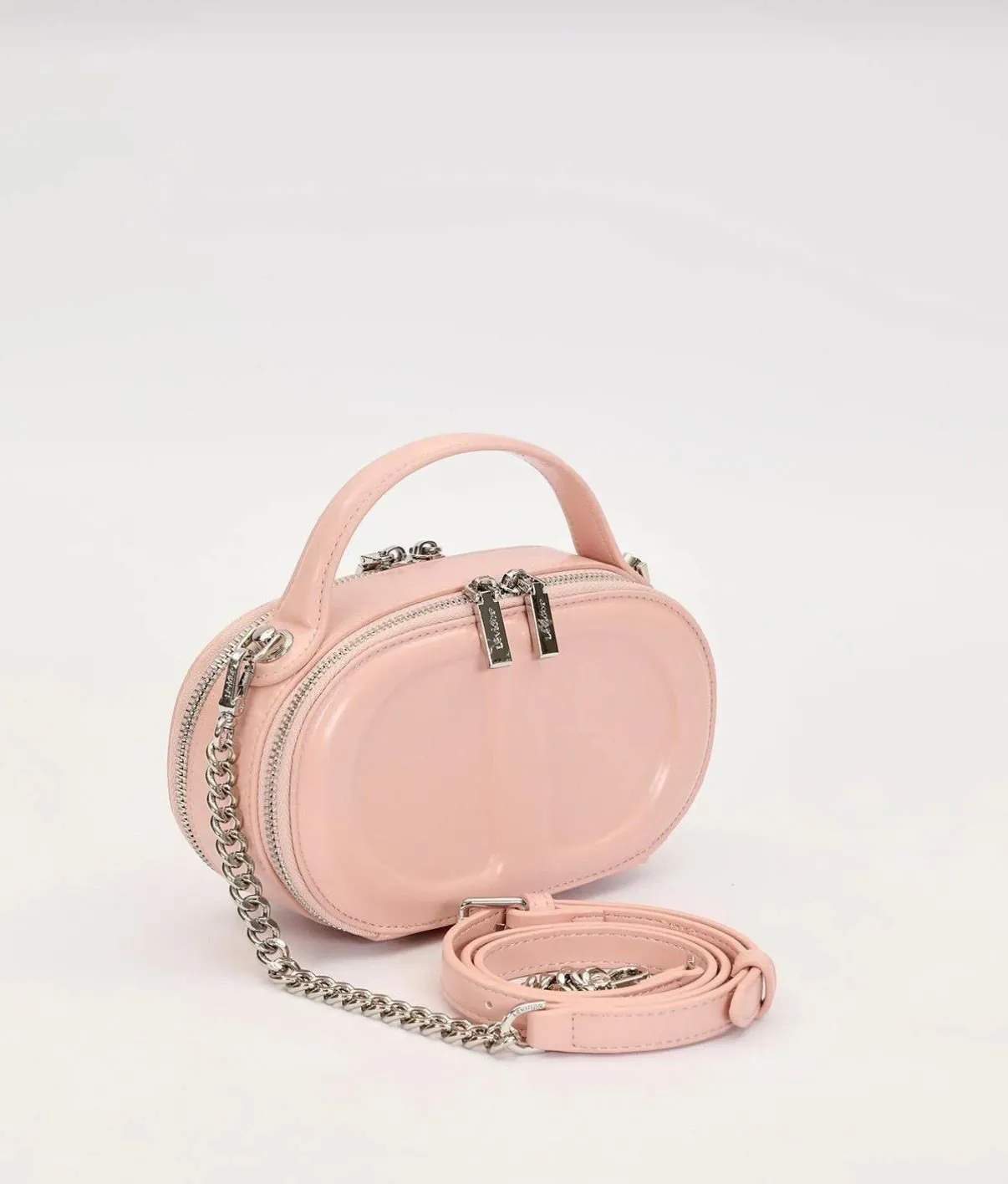 PEMBE  ÇİFT FERMUARLI EL ÇANTASI 930415