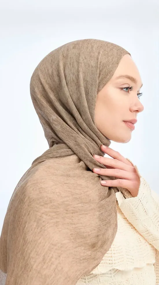 ORGANIC TOUCHE VİSKOZ ŞAL CAMEL