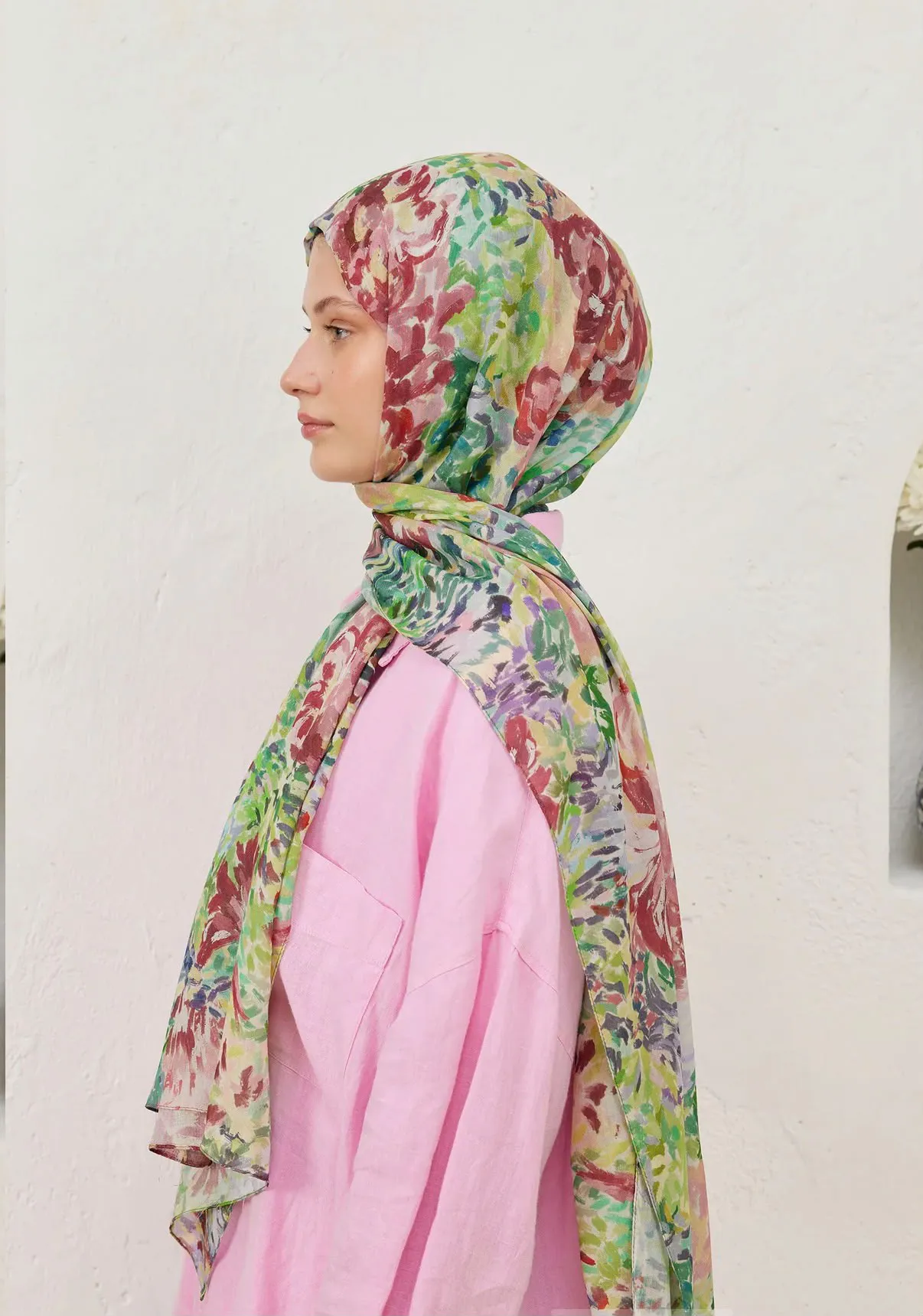 Melinda Desen Rami Şal Yeşil