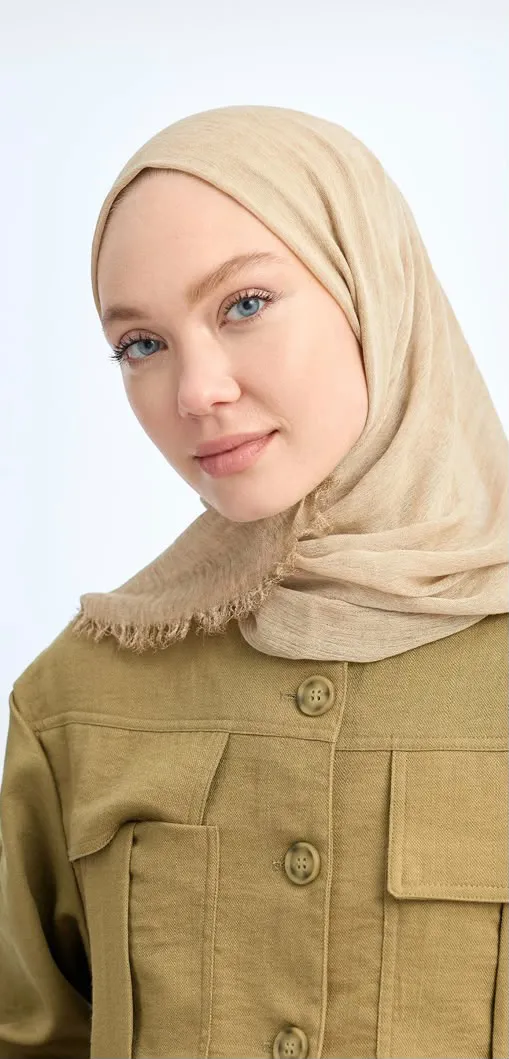 ORGANIC TOUCHE VİSKOZ ŞAL BEJ
