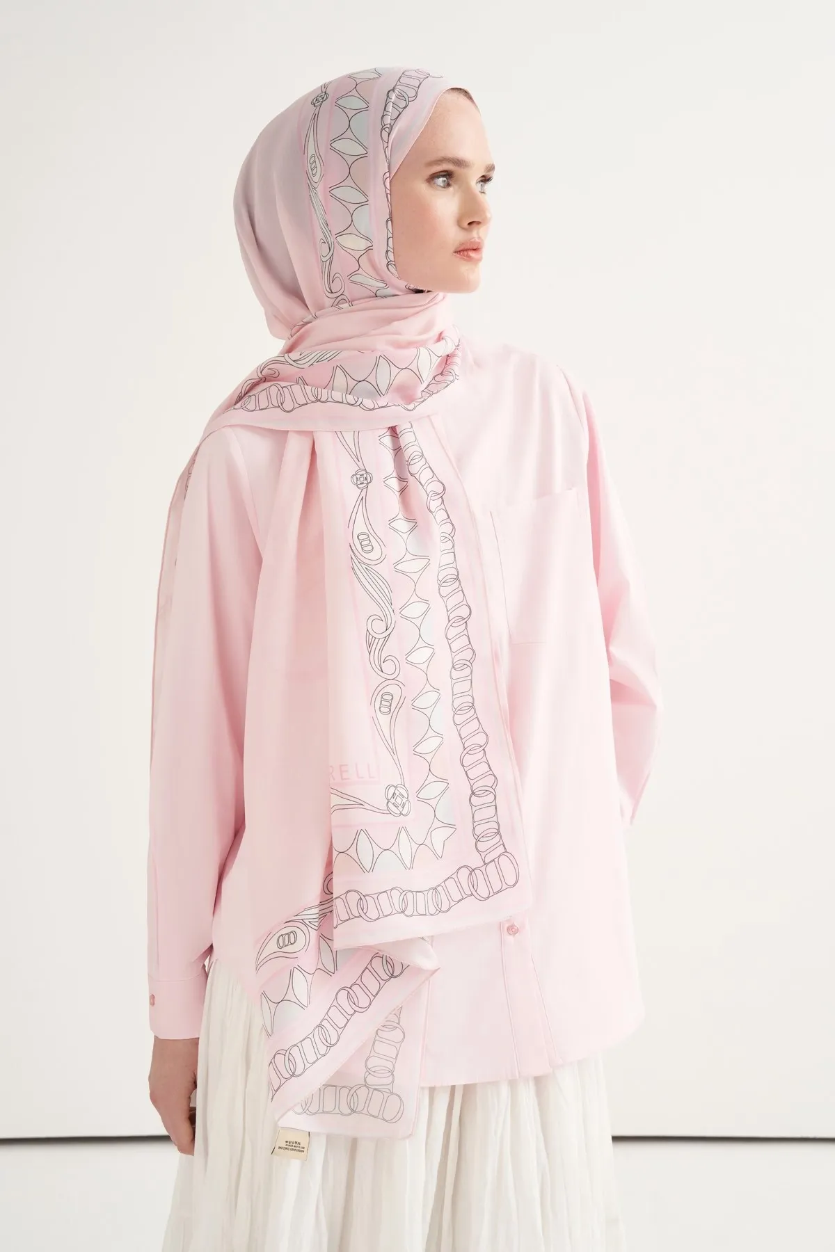Sabrine Floş Şal Şeker Pembe