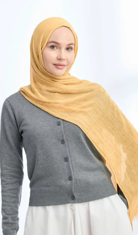ORGANIC TOUCHE VİSKOZ ŞAL TATLI SARI