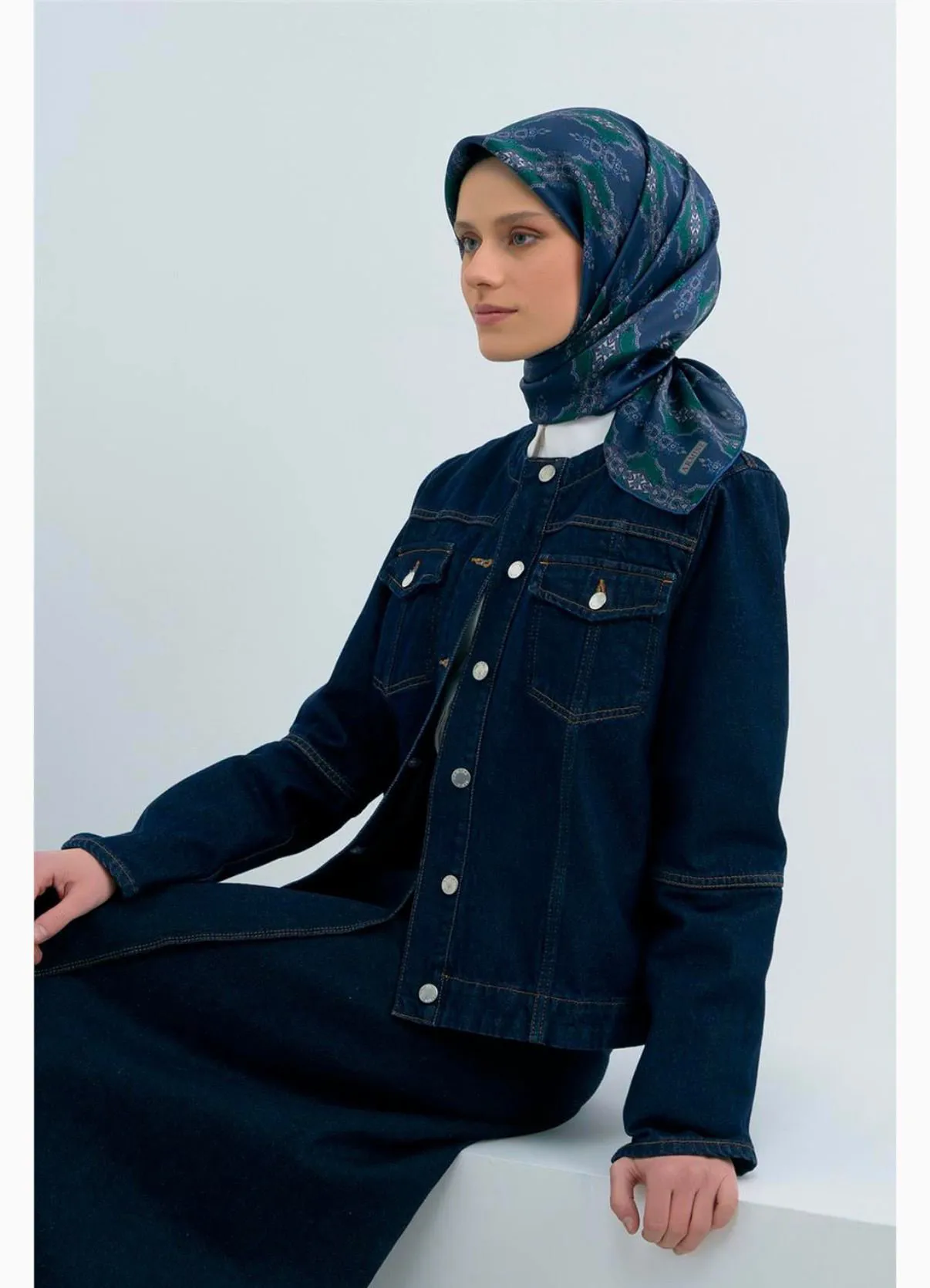 YENİ SEZON ARMİNE SAF İPEK TWİLL EŞARP - House of Hijab