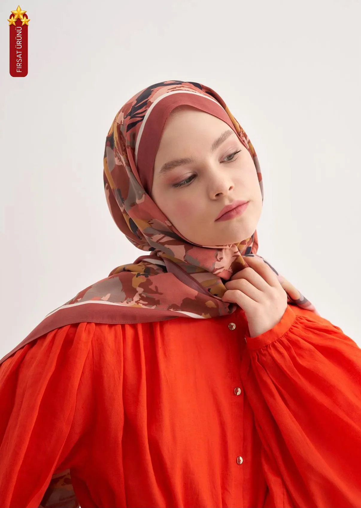 Brush Gül Kurusu Vela Floş Şal 