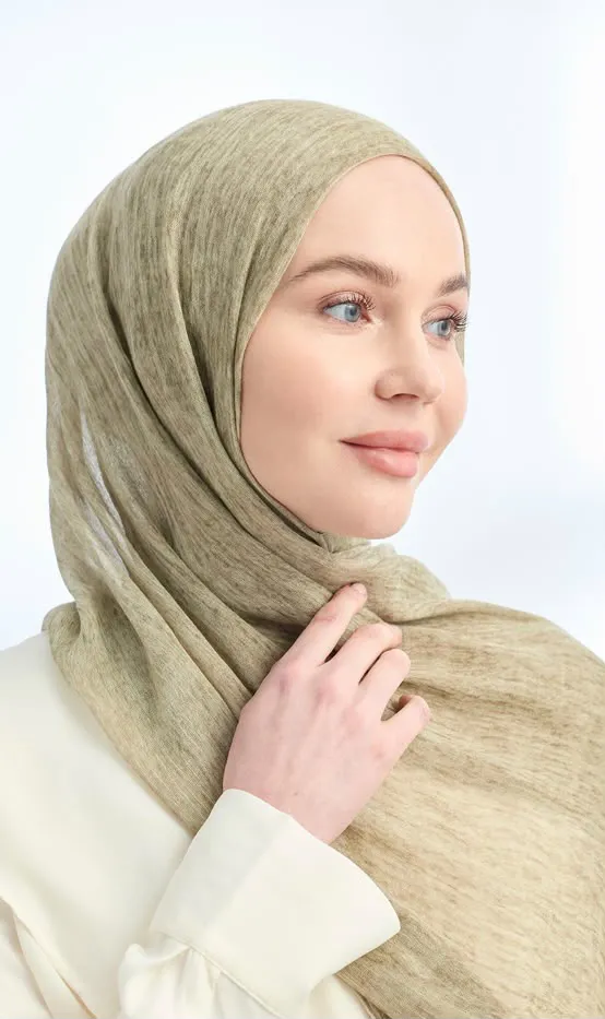 ORGANIC TOUCHE VİSKOZ ŞAL PASTEL YEŞİL