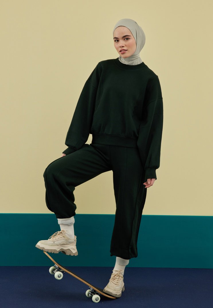 FRESH SCARF ATHLETIC HIJAB UÇUK YEŞİL