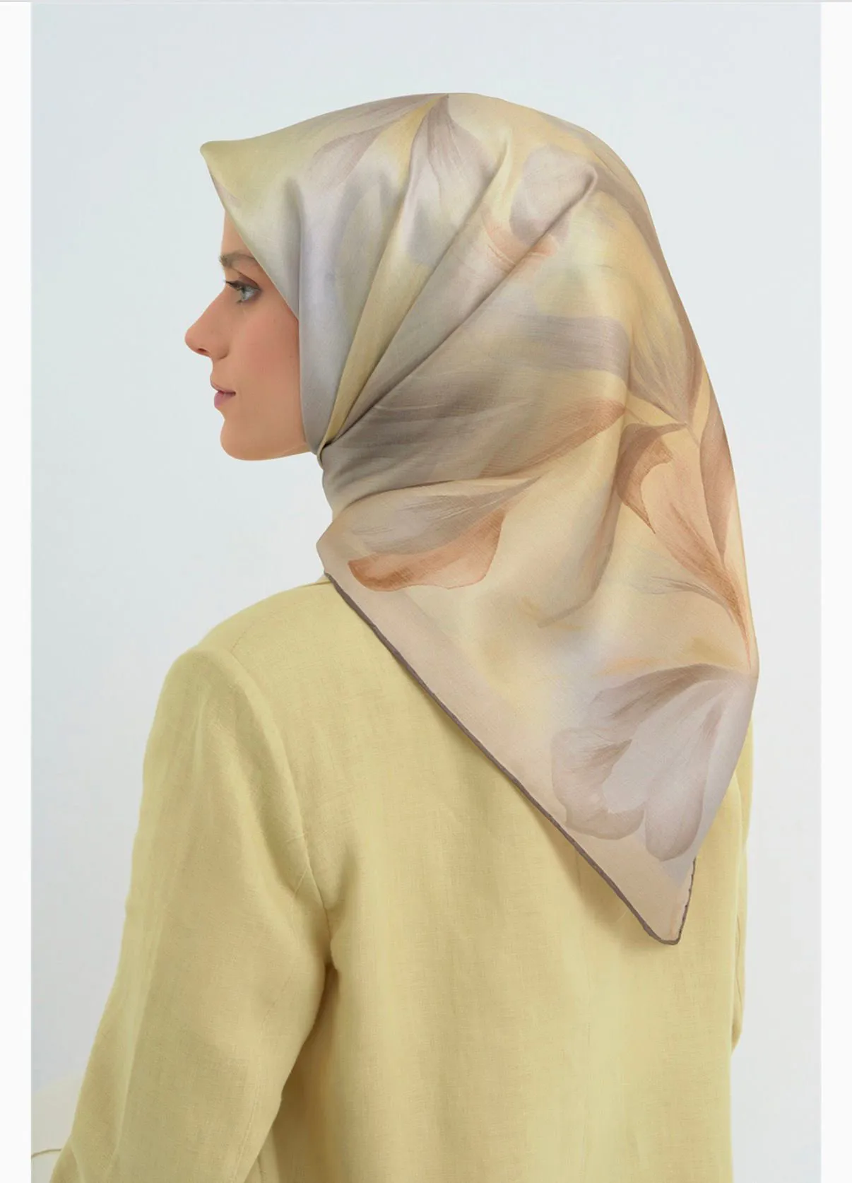 YENİ SEZON ARMİNE SAF İPEK TWİLL EŞARP - House of Hijab