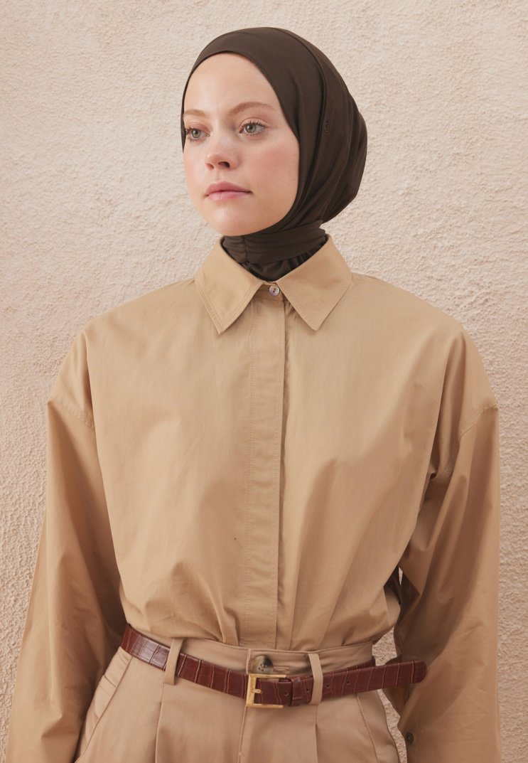 FRESH SCARFS ATHLETIC HIJAB KAKAO