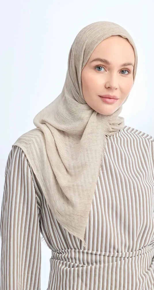 ORGANIC TOUCHE VİSKOZ ŞAL ACIK VIZON