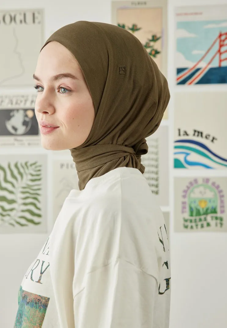 FRESH SCARFS ATHLETIC HIJAB HAKİ