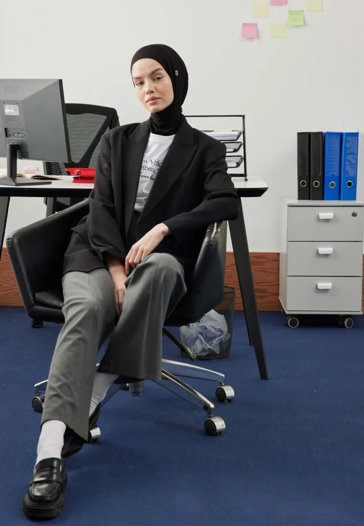 FRESH SCARFS ATHLETIC HIJAB SİYAH