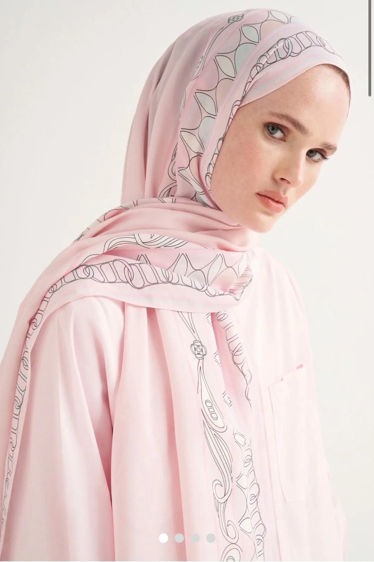 Sabrine Floş Şal Seker Pembe