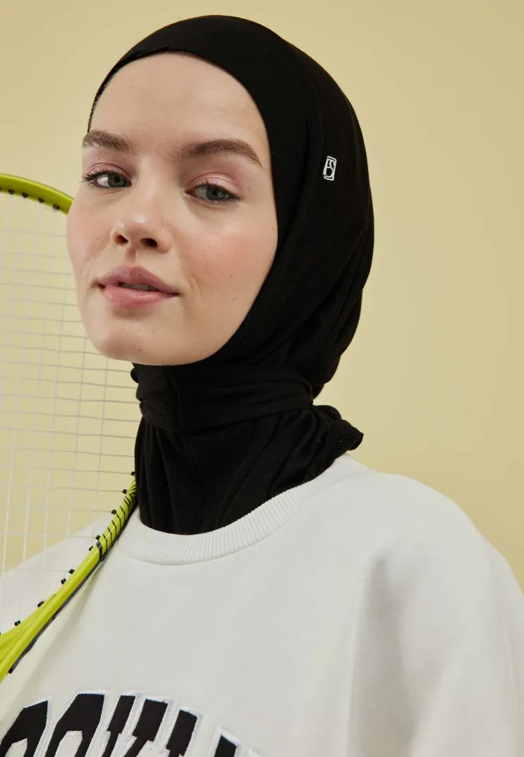 FRESH SCARFS ATHLETIC HIJAB SİYAH