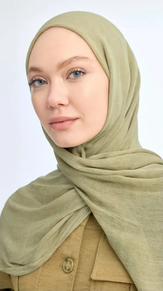 ORGANIC TOUCHE VİSKOZ ŞAL YAĞ YEŞİLİ
