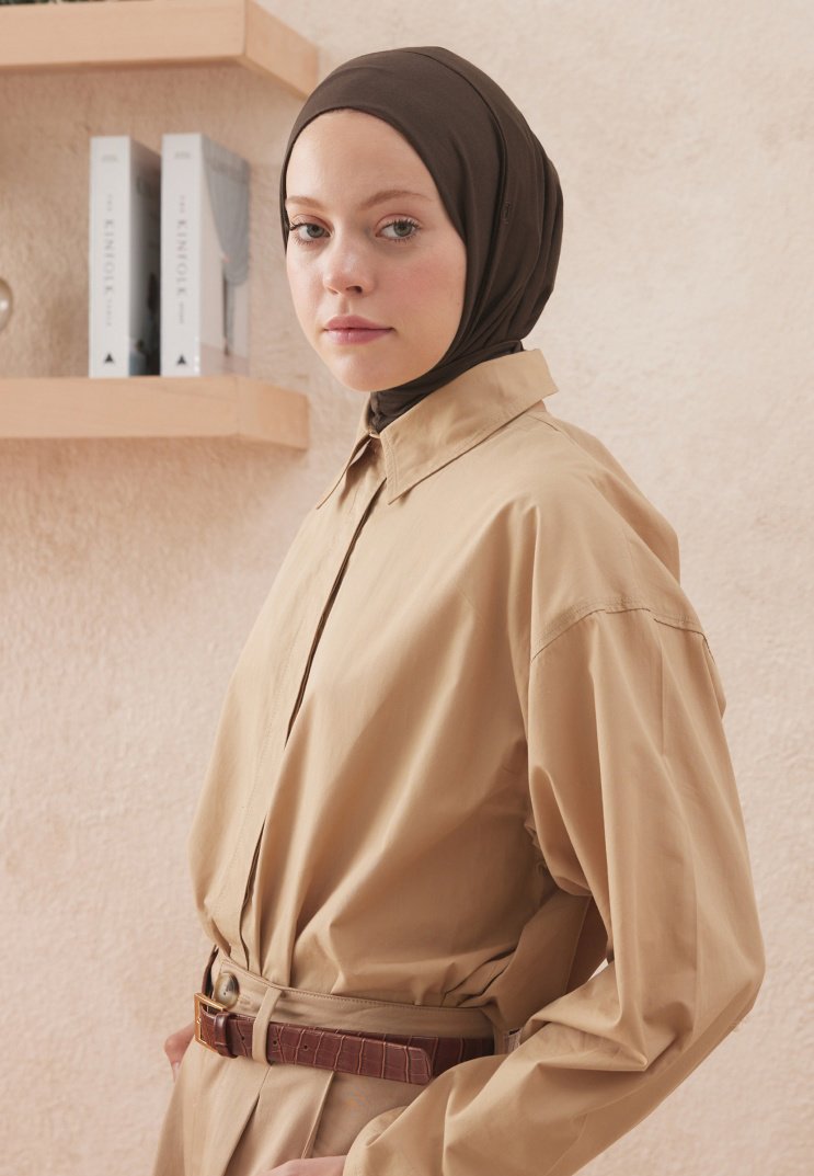 FRESH SCARFS ATHLETIC HIJAB KAKAO