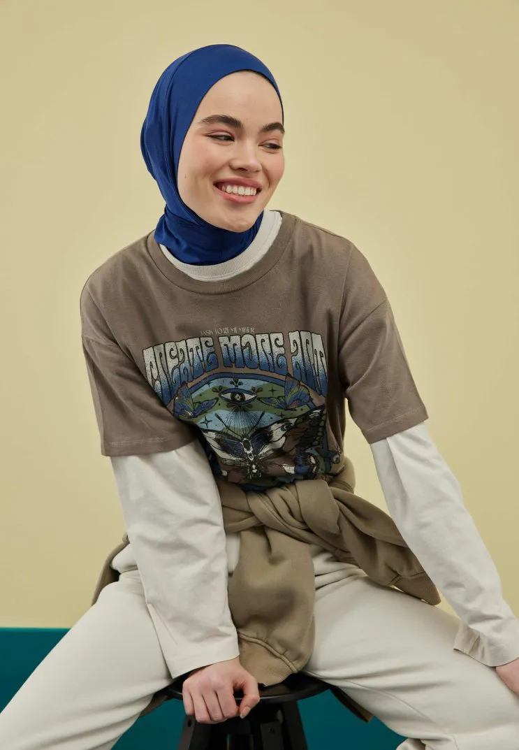 FRESH SCARFS ATHLETIC HIJAB KOYU MAVİ