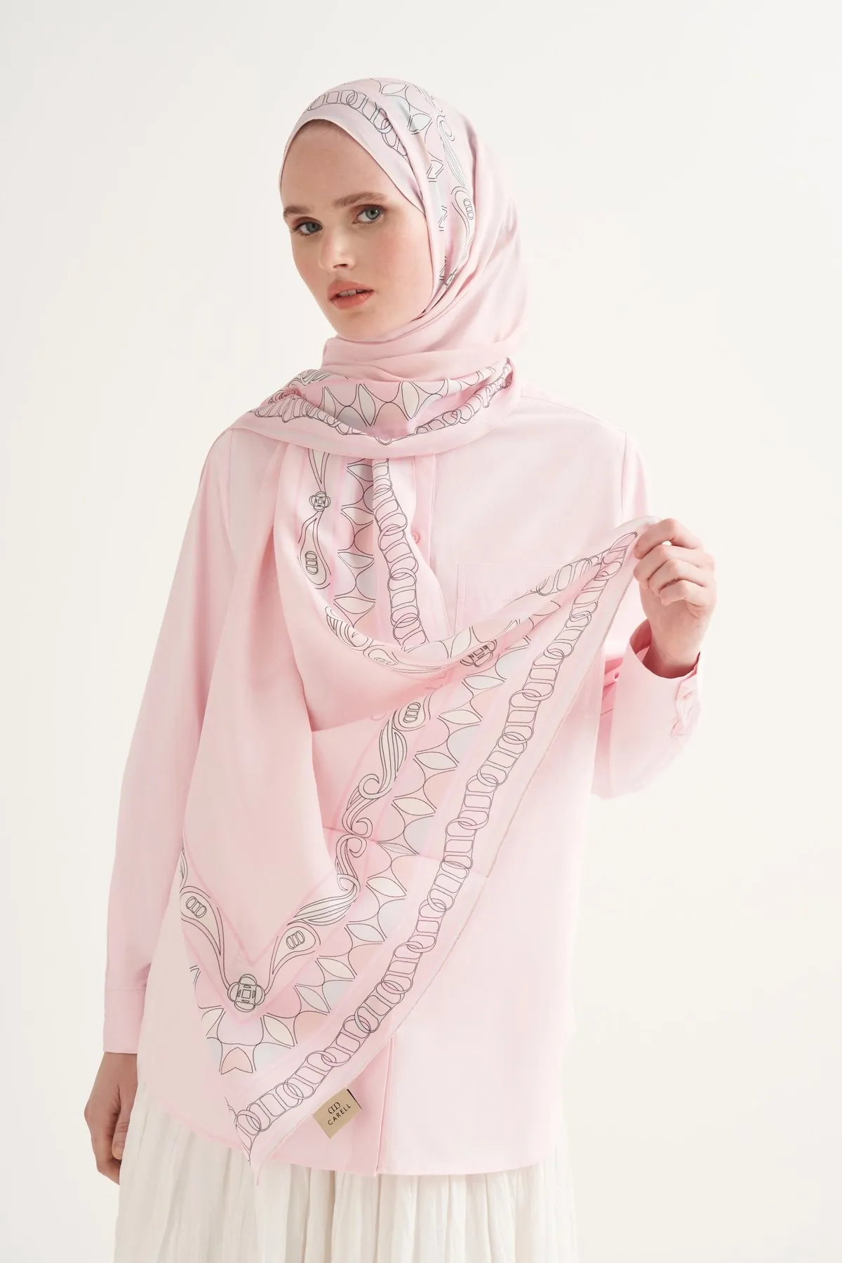 Sabrine Floş Şal Şeker Pembe