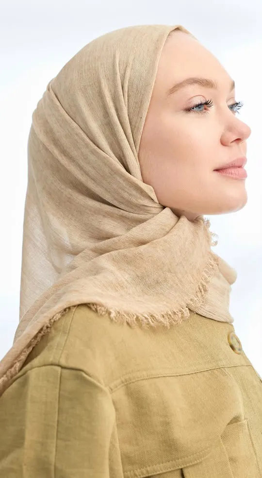 ORGANIC TOUCHE VİSKOZ ŞAL BEJ