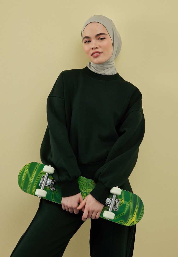 FRESH SCARF ATHLETIC HIJAB UÇUK YEŞİL