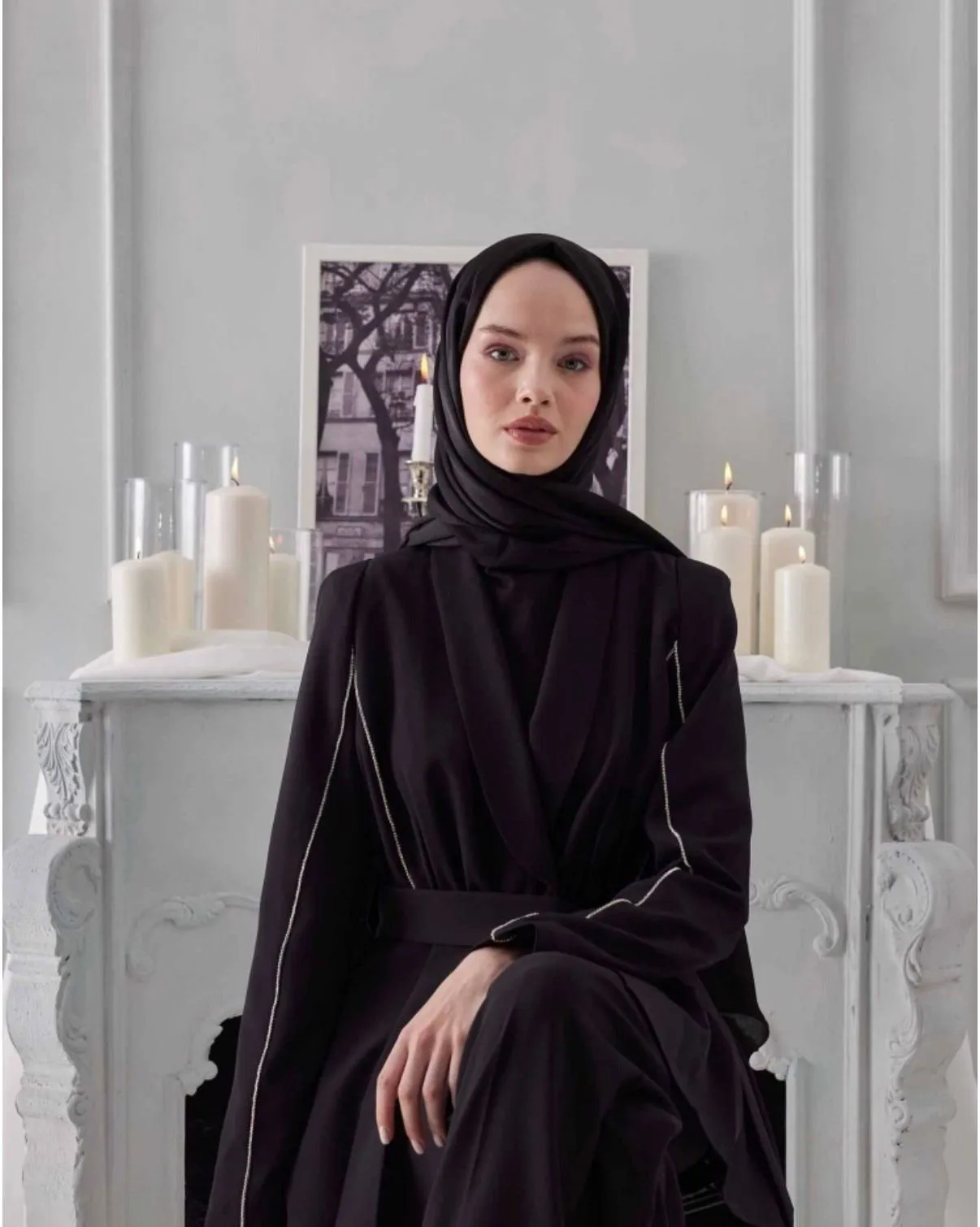 FRESH SCARFS JANJANLI ÖZEL GÜN SİYAH