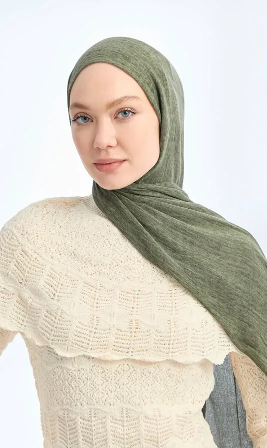 ORGANIC TOUCHE VİSKOZ ŞAL AÇIK HAKİ
